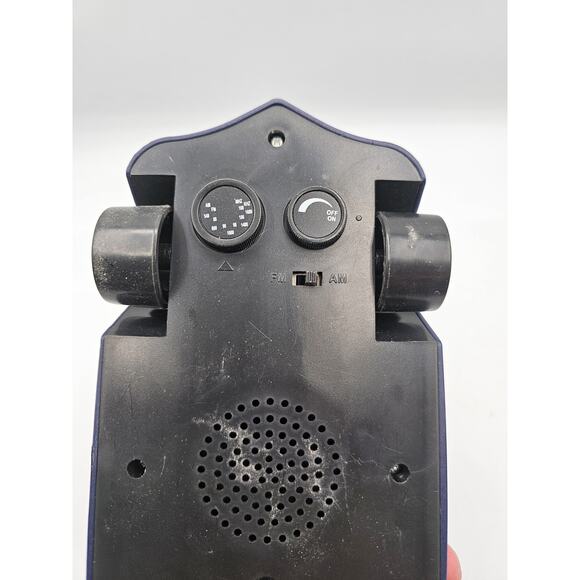 Vintage Navy Blue Car Shaped - AM/FM Radio Transistor Novelty No Box - Picture 6 of 6